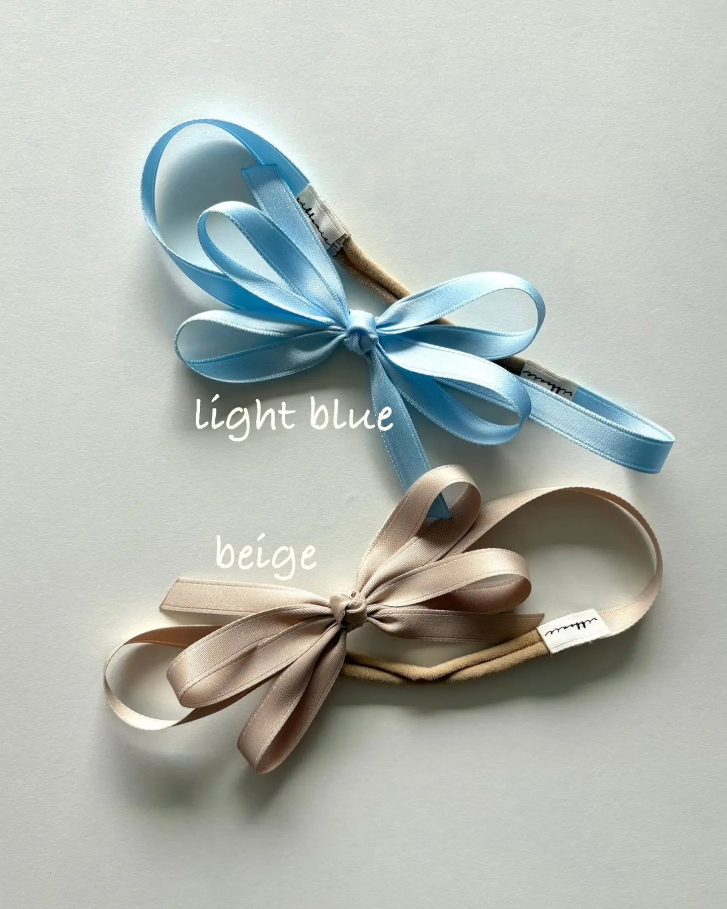 Satin Butterfly Bow Headband – Handmade Soft Satin Hair Accessory for Babies & Toddlers ribbonie