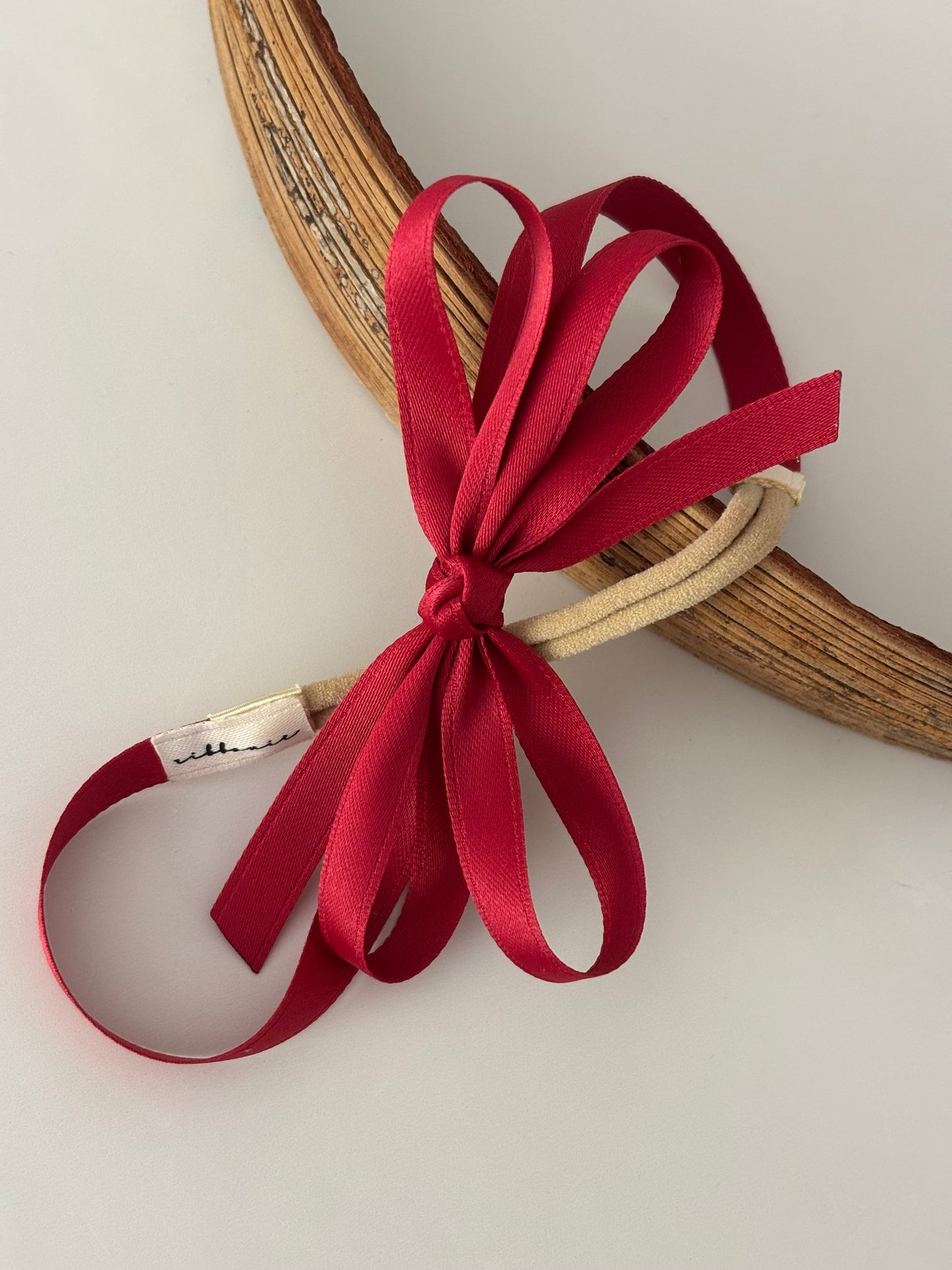 Satin Butterfly Bow Headband – Handmade Soft Satin Hair Accessory for Babies & Toddlers ribbonie