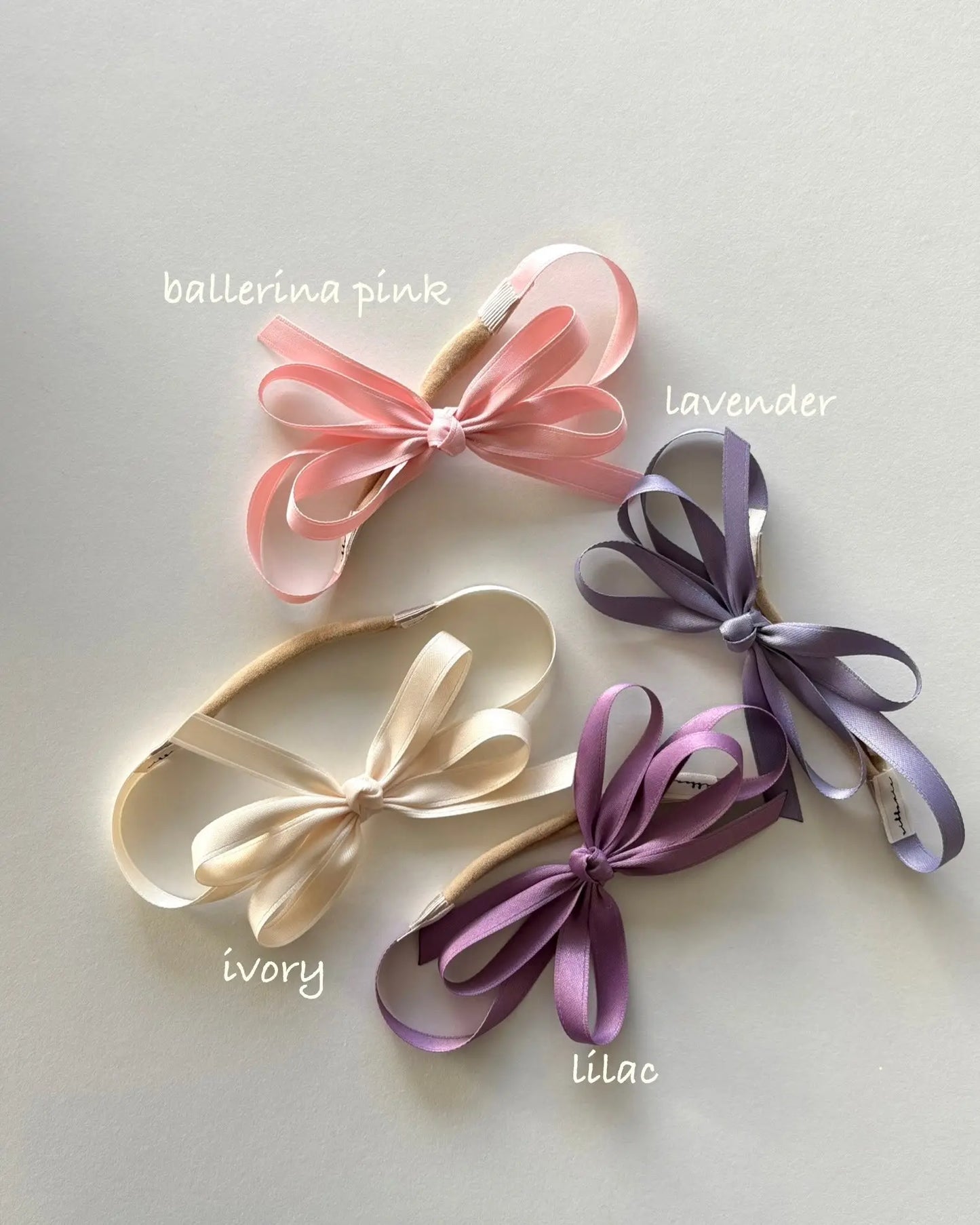 Satin Butterfly Bow Headband – Handmade Soft Satin Hair Accessory for Babies & Toddlers ribbonie