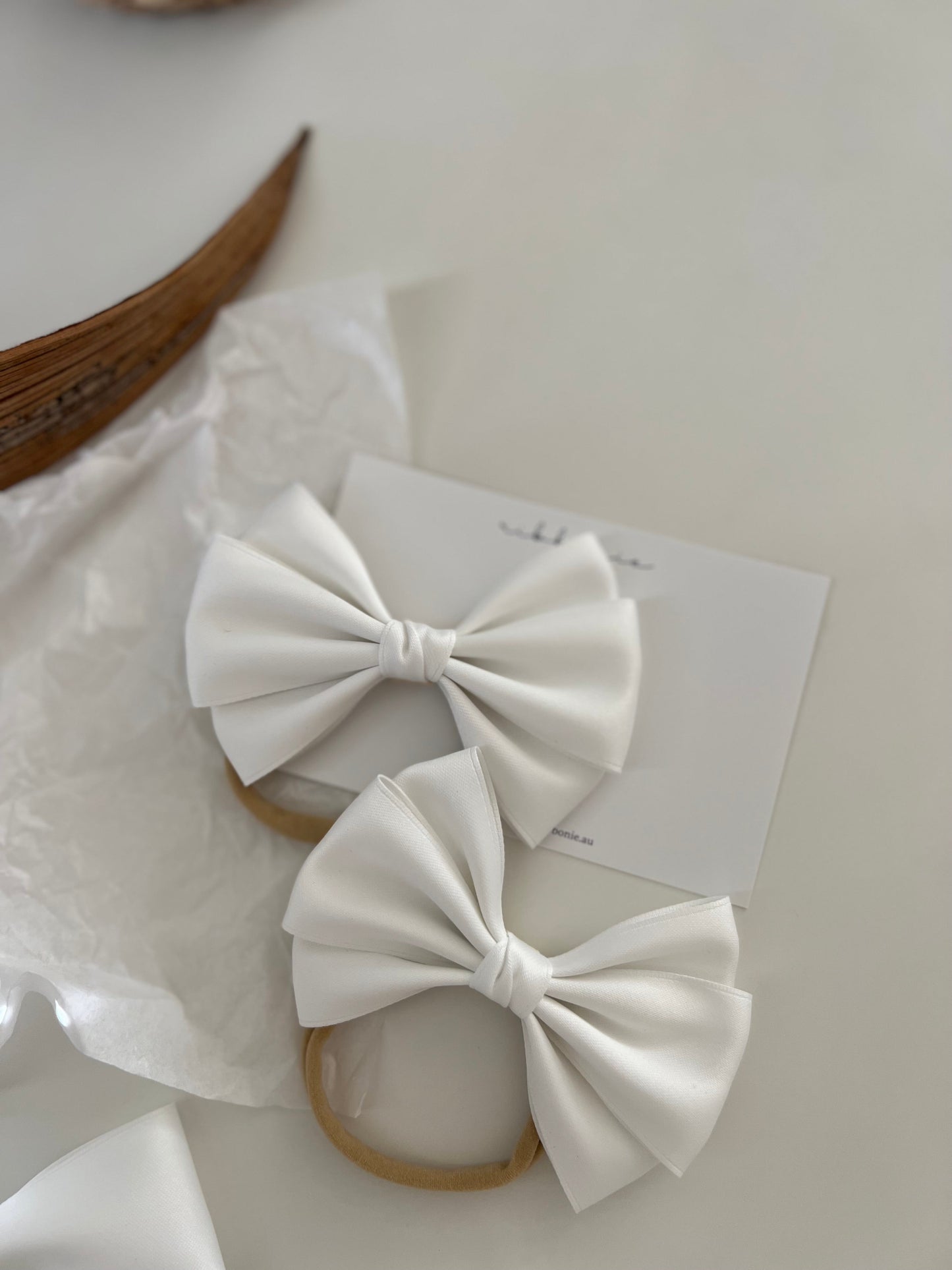 Satin Bow Soft Headband for Babies & Little Girl ribbonie