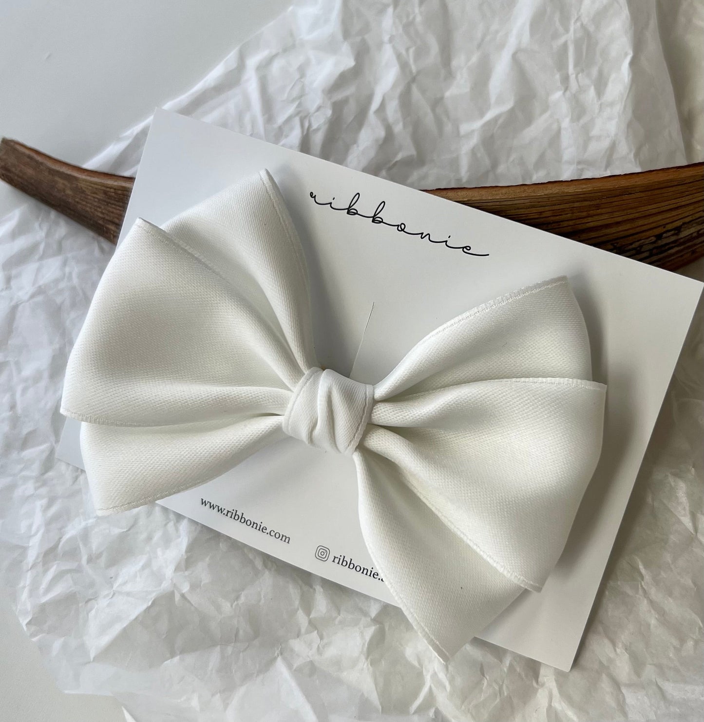 Satin Bow Soft Headband for Babies & Little Girl ribbonie