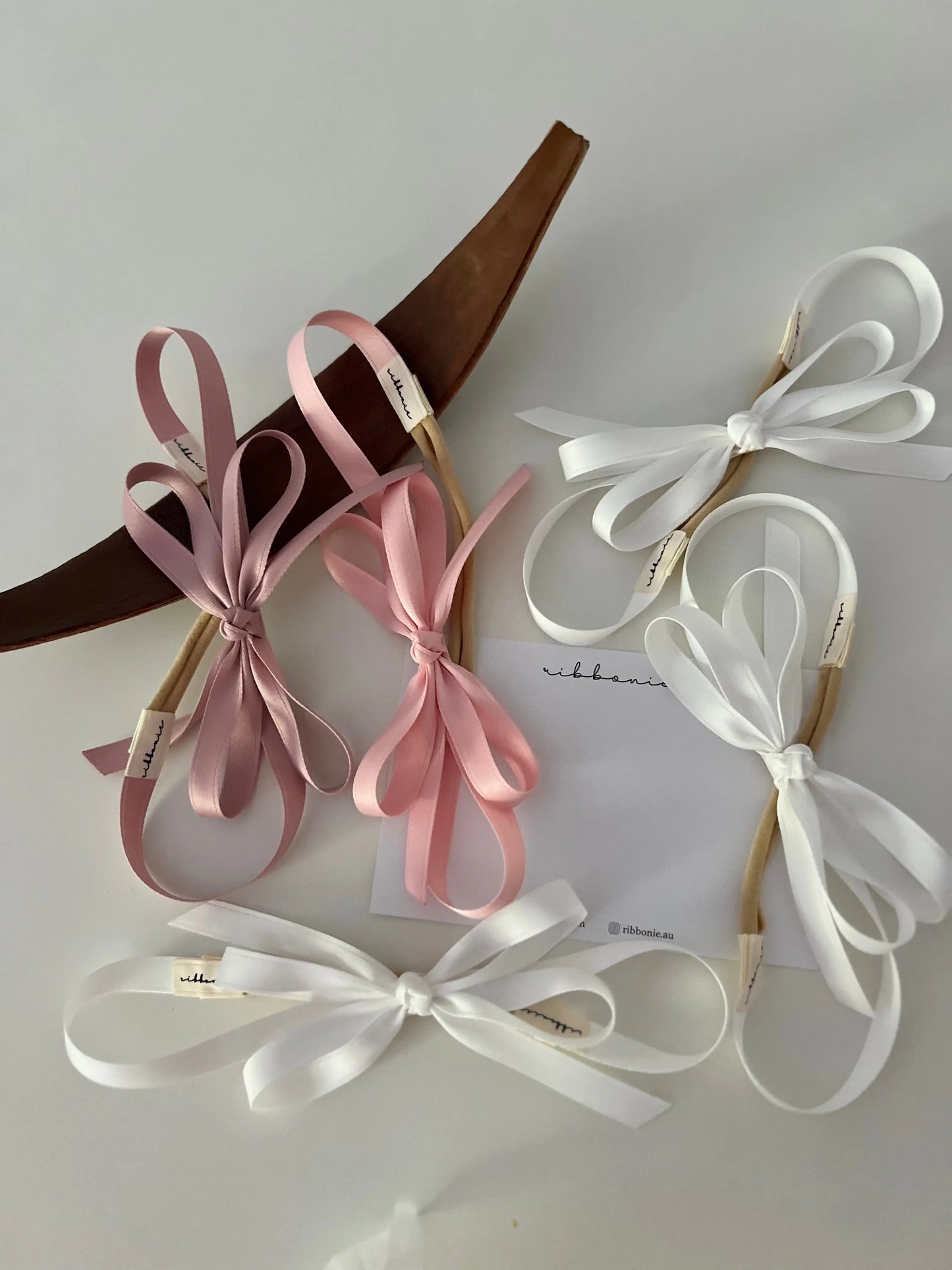 satin butterfly bow headband