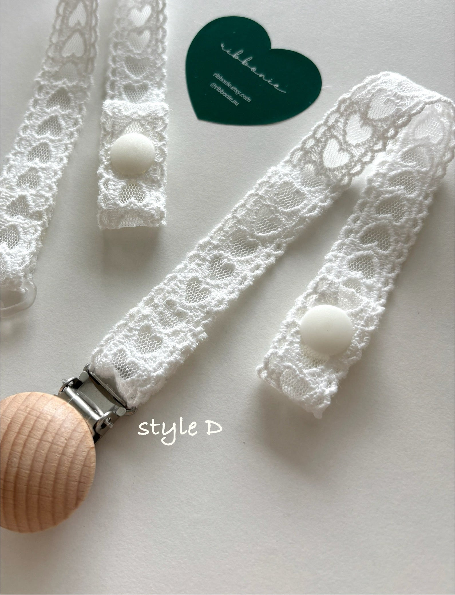 baby dummy clip ribbonie