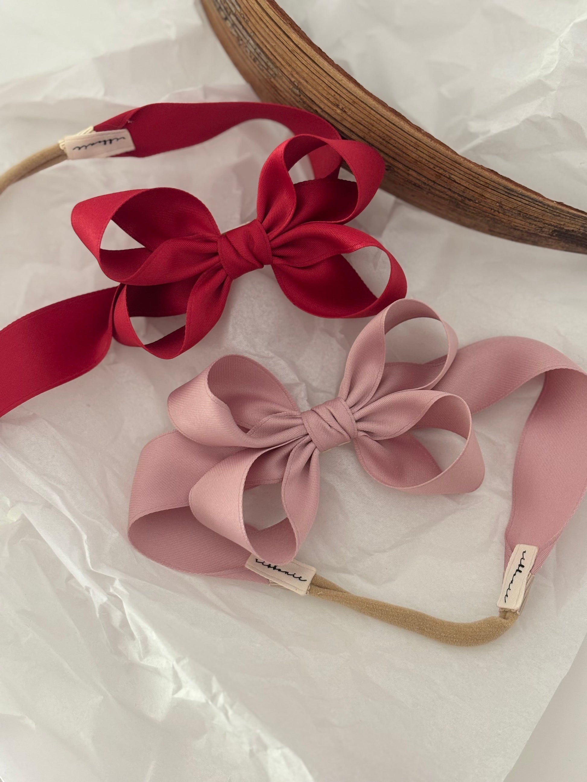 Satin Bow Headband – Handmade Soft Satin Hair Accessory for Babies & Toddlers ribbonie