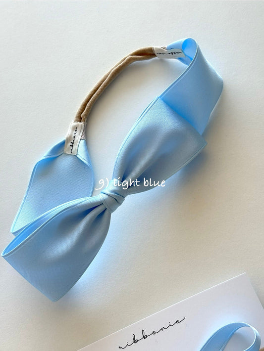 Satin Classic Bow Headband – Handmade Soft Satin Hair Accessory for Babies & Toddlers ribbonie
